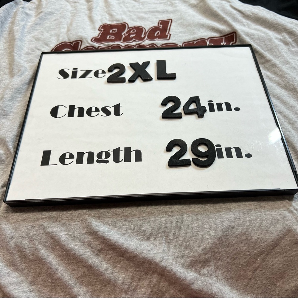 Bad Company Classic Rock Band Raglan T-Shirt XXL Paul Rodgers Band Tee - Picture 7 of 7